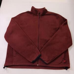 Woolrich Men's Mulberry Full Zip Fleece Sweatshirt Jacket Pockets Outdoors Sz XL